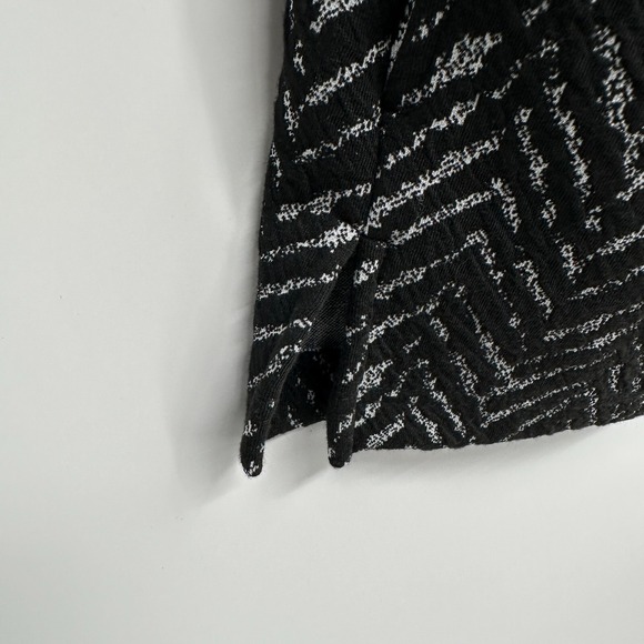 Ali Miles Jacket Top Shirt Size XL Patchwork Stretch 3/4 Sleeve Button Up New - Picture 12 of 16